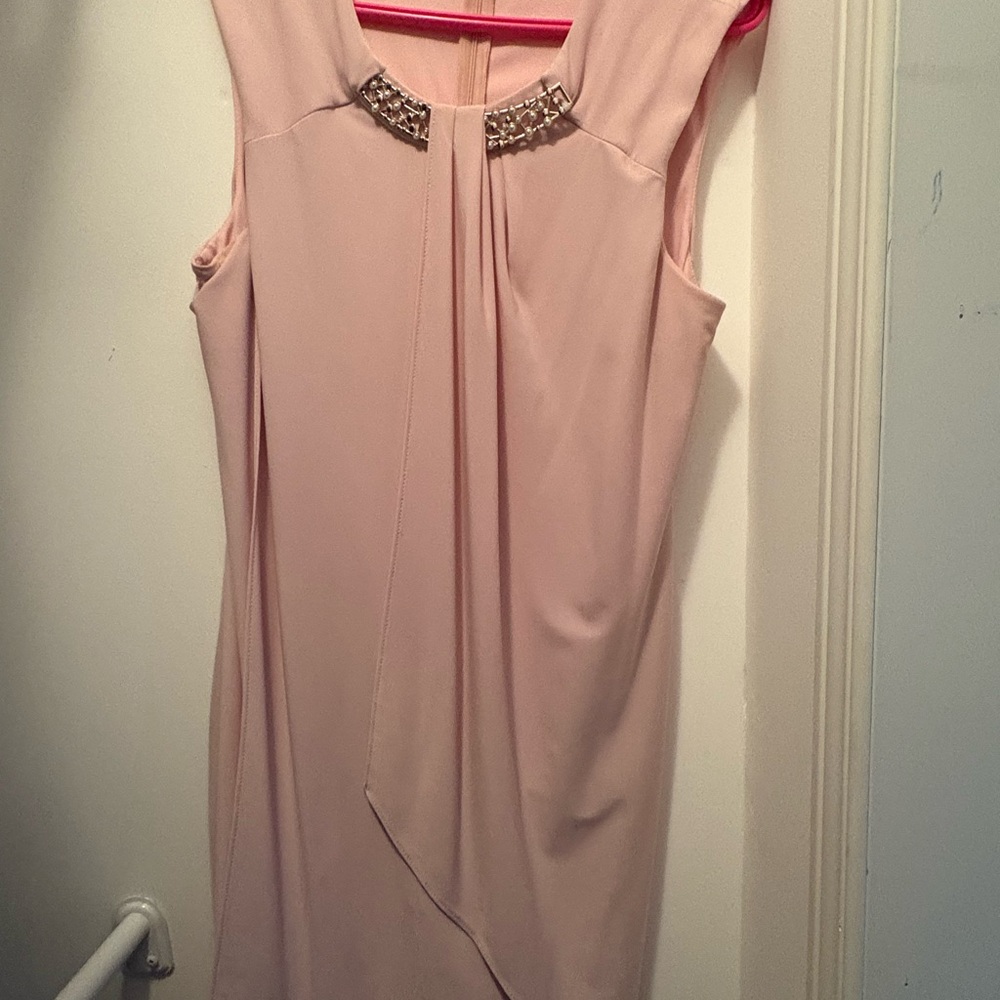 Le Chateau Blush Asymmetrical Dress
